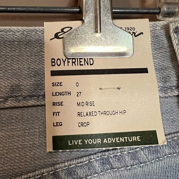 NWT! Eddie Bauer light wash boyfriend jeans - Picture 7 of 9